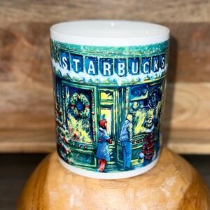 Starbucks Vintage 2000 Pike Place Market Holiday Christmas Coffee Mug Cup